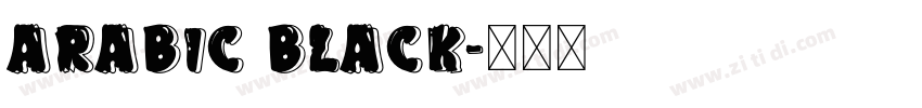 Arabic BLack字体转换